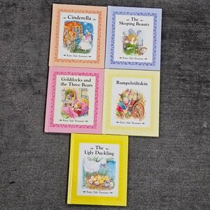 Fairy Tale Treasury 5 Book Set Cinderella Sleeping‎ Beauty Goldilocks Hardcover